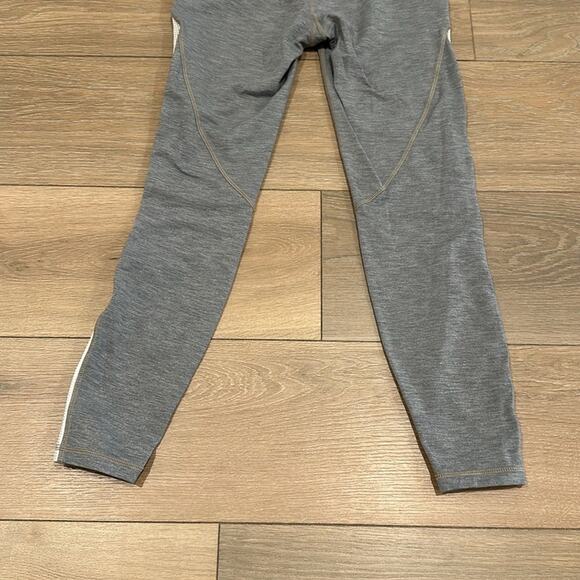 ATHLETA Heathered‎ Gray White Mesh Chaturanga Active Workout Gym Leggings Size S - Picture 7 of 11